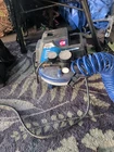 Campbell Hausfeld 110 Psi Pancake Portable Corded Air Compressor, Dual Gauges Used. Price: $38.00.