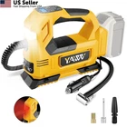 Yawv Cordless Tire Inflator Air Compressor For Dewalt 20V Max Yellow New. Price: $50.16.