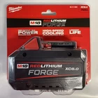 Milwaukee 48-11-1881 M18 Forge Lithium Amp Battery New In Package. Price: $134.00.