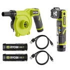 Usb Lithium Led Compact Flashlight And Cordless High Volume Inflator Kit With (2 New. Price: $109.67.