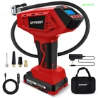 Portable Tire Inflator, 160 Psi, Cordless, Dual Power, Auto Shutoff, Digital Gau New. Price: $54.99.