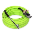 3/8" X 50 Ft Hybrid Tire Air Hose Inflator Kit Universal Gladhand Chuck 300 New. Price: $55.03.