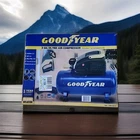 Goodyear Gallon Horizontal Air Compressor, 135 Max Psi. TAW-0512 Sealed New. Price: $75.00.