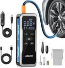 Jusuox Tire Inflator Portable Air Compressor, Dual Power (cordless & 12V Dc) New. Price: $63.79.