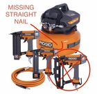Ridgid 6 Gal. 150 Psi Electric Air Compressor W/ 25 Ft. Hose, Nailers Used. Price: $219.95.