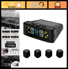 Solar Tire Pressure Monitoring System With 4 Sensors, Lcd Display & Usb Charger New. Price: $43.19.