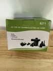 Quick-fill Electric Air Pump With 3 Nozzles, Ac 110V-120V Portable Inflator Defl Open. Price: $10.00.