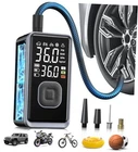 Tire Inflator Portable Air Compressor, 150PSI Cordless Mini Pump With Black New. Price: $29.47.