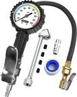 Tire Inflator With Pressure Gauge - Heavy Duty Air Chuck For 100PSI New. Price: $32.98.