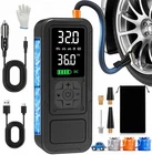 Calmara Y34 Tire Inflator Portable Air COMPRESSOR,4X Faster 6000MAH, Black New. Price: $84.99.