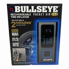 Bullseye Pocket Air Pro 12V Rechargeable Tire Inflator 120 Psi 6000MAH Powerbank New. Price: $44.99.