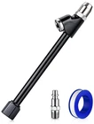 Lumiteco Air Chuck Set, 1/4" Fnpt Extended Reach Dual Straight Foot Head New. Price: $15.66.