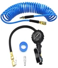Yotoo Recoil Air Hose Kit With Tire Inflator Gauge, 1/4" Industrial Quick Cou... New. Price: $45.37.