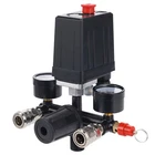 Black Air Compressor Pressure Switch Control Valve 90-120PSI With Gaug New. Price: $24.99.