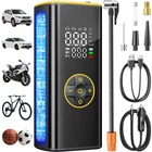 Sockspree Tire Inflator Portable Air Compressor, Cordless Yellow Black New. Price: $84.53.
