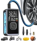 Tire Inflator Portable Air Compressor, 150PSI Cordless Mini Pump With Black New. Price: $28.59.