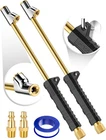 Pack 12" Extended Reach Dual Head Air Chuck, 2-WAY Connection Solid Brass New. Price: $28.75.