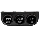 Digital Gauges 2-1/16" 3-GAUGE Panel With Voltmeter Water Temp Oil Pressure New. Price: $144.33.