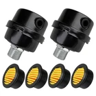Pcs 1/2" Thread Air Compressor Silencer Filter, 20MM Metal Noise Muffler, I... New. Price: $35.79.