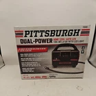 12V/120V Pittsburgh Led Dual Power Tire Inflator Electric Compressor Used Once. Price: $34.99.
