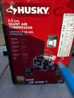 Husky 4.5 Gal. Portable Electric-powered Silent Air Compressor New. Price: $180.00.