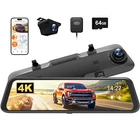 Wolfbox 4K 12INCH Dash Adas Mirror Car Rear View Dual Camera Voice Control New. Price: $169.99.