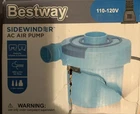 Bestway Sidewinder Ac 110-120V Electric Air Pump W/3 Valve Adapters #62167E G4 New. Price: $12.00.