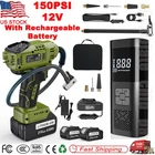 Cordless Tire Inflator Air Compressor Car Pump With Rechargeable Battery Us New. Price: $19.99.