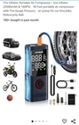 Tire Inflator Portable Air Compressor - 25000MAH & 160PSI 4X Fa... New. Price: $65.00.