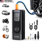 Kuxisa Tire Inflator Portable Air Compressor, 3X Faster Dark Black New. Price: $101.16.