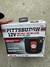 Pittsburgh 70622 12V Portable Tire Inflator, Led Light, Psi Gauge, 100 New. Price: $12.00.