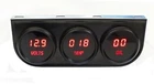 Digital Gauges 2-1/16" 3-GAUGE Panel With Voltmeter Water Temp Oil Pressure New. Price: $162.79.