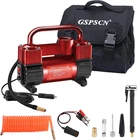Red Tire Inflator Heavy Duty Double Cylinders, Portable Metal Dc 12V Air Compres New. Price: $108.48.