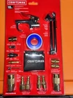 Craftsman 18-PC. Air Tool Accessory Kit (CMXZTSG1004NB) Multicolor-nib New. Price: $30.00.