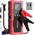 8000A Jump Starter With Air Compressor, 26800MAH 150PSI Portable Car Battery New. Price: $99.73.