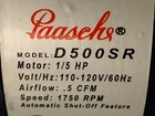 D500SR Paasche Airbrush Compressor W/ Regulator, Moisture Trap & Auto Shutoff New. Price: $90.00.
