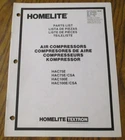 Homelite HAC75E HAC100E &csa Air Compressor Parts List Catalog Manual Book 18440 Very. Price: $6.00.