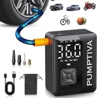 Pumptiva Tire Inflator Portable Air Compressor, 3X Faster New. Price: $118.45.