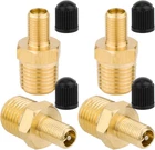 4PCS Brass Air Inflator Adapter, Standard 1/4 Npt (m) Valve New. Price: $12.39.