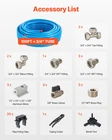 Air Compressor Line Kit, 100FT X 3/4", Blue New. Price: $152.59.
