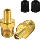 2PCS Brass Air Inflator Adapter, 1/4" Npt (m) Standard Valve For Schrader New. Price: $15.99.