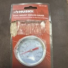Husky Dual Mount Analog Air Pressure Gauge 300 Psi 2 In Face 1/4 Conn New. Price: $15.00.